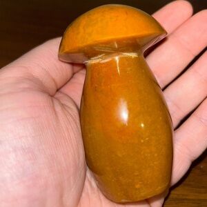 Earth Tones Ocean Jasper Crystal Mushroom Carving